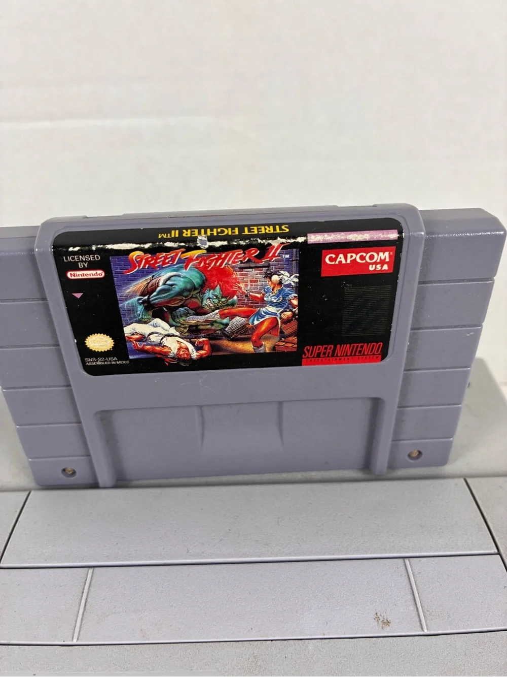 Nintendo (SNES) Classic Console in Gray with Purple Accents
